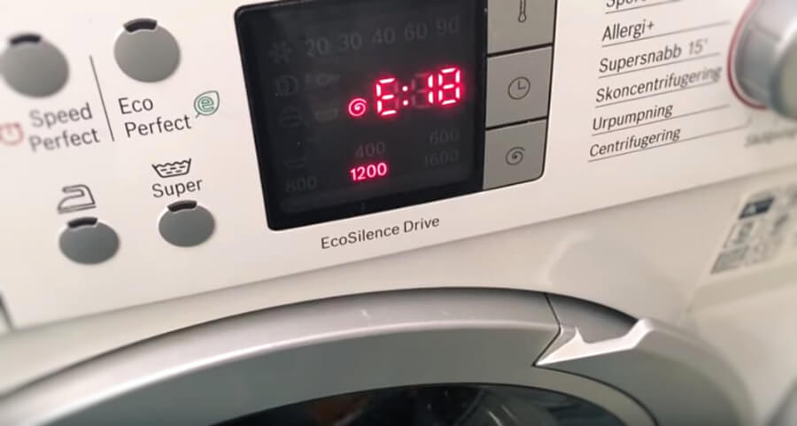 інформація про помилку на дисплеї
