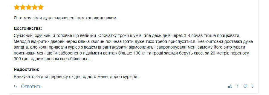 Дополнительный отзыв про холодильник SAMSUNG RS52N3203SA / UA