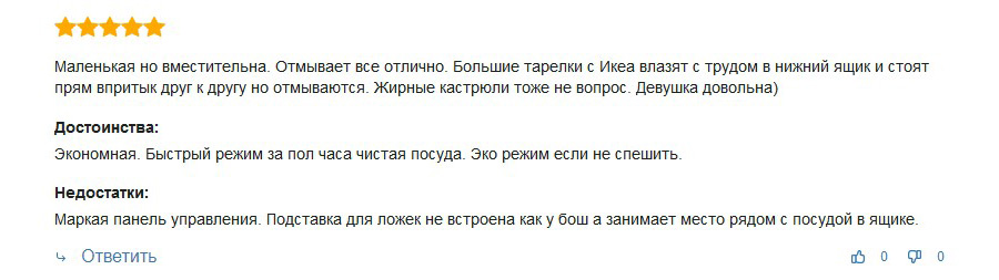 Відгук про посудомийну машину CANDY CDIH 1L949